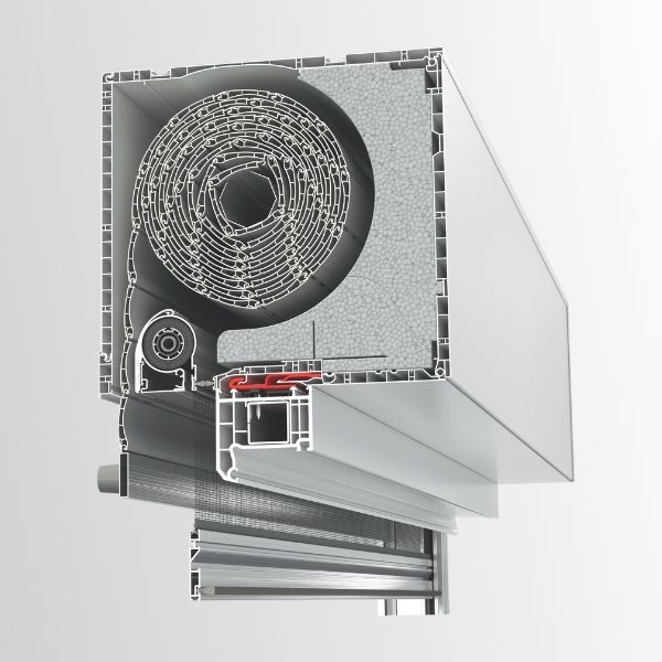 Kunststoffaufsatzkasten Concepto XT mit effizienter Wärme- und Schalldämmung für Neubau und Renovierung
