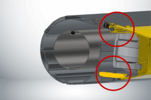Einlaufhilfe der Reflexa Balkoness für präzises und sanftes Schließen der Kassette